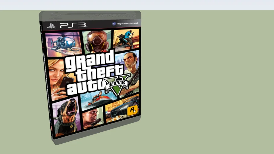 gta 5 PS3 game case