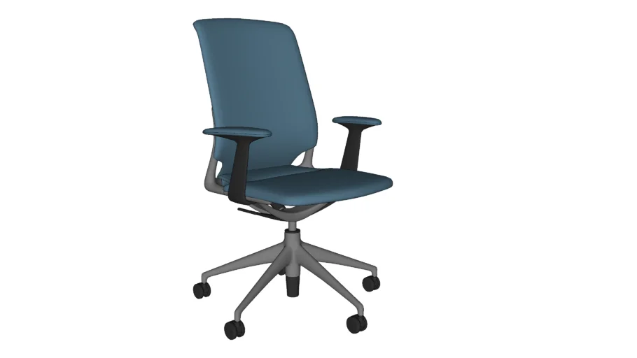 3d office chair, office furniture, arm chair, steel chair, kursi kerja