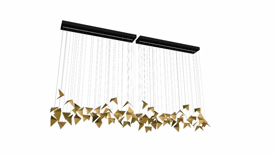 Chandelier PLAIN 2 gold LGH0912