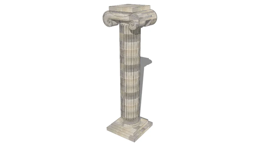 Columna Griega, de estilo Jónico