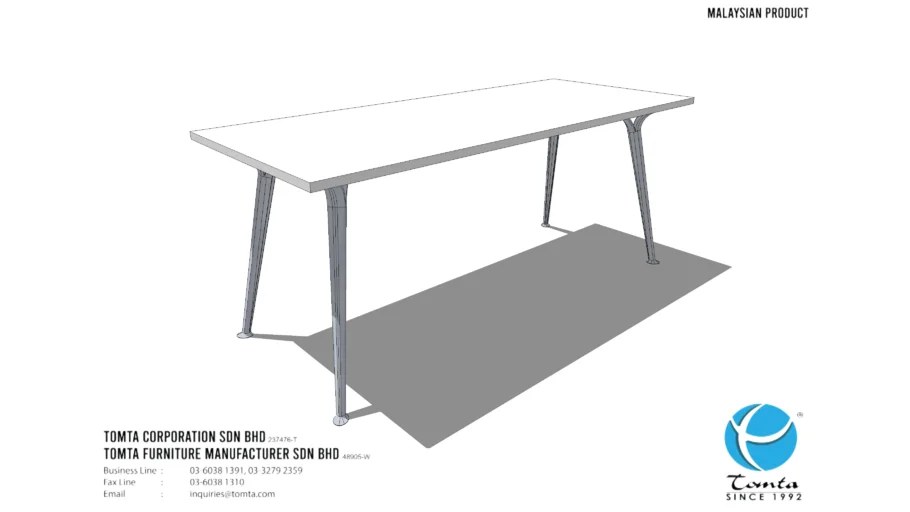 Office Table - Pine Leg