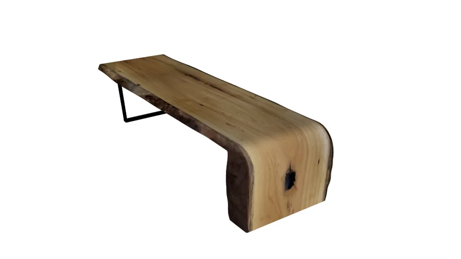 Mesa Rústica D'WOOD BRASIL com pé Cascata