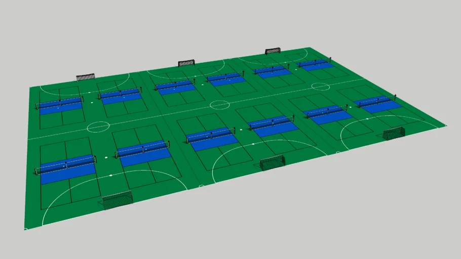 Futsal/Pickleball Combo Courts