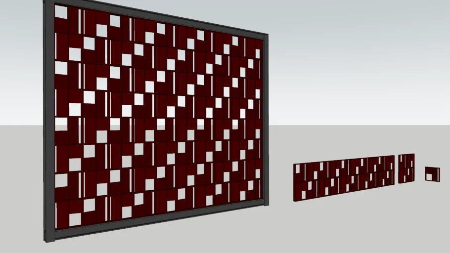 Metal Secondary Skin CNC / Lasser cutting 35x35 Modular