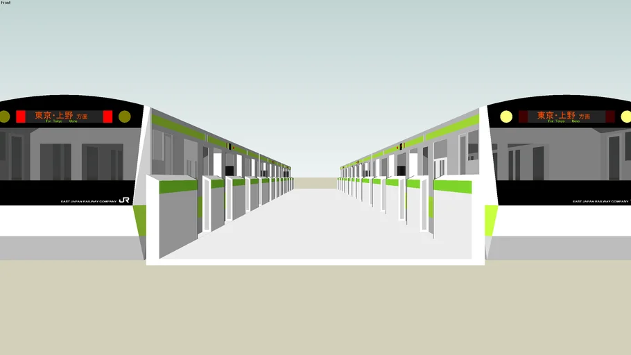 山手線（E233系） - Model - 3D Warehouse