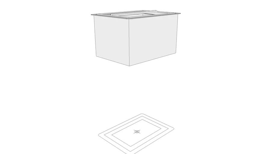 Large Drop-In Ice Bin