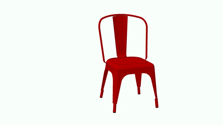 silla tolix roja