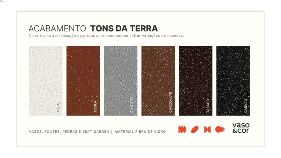 Acabamentos | Tons da Terra - Vaso e Cor