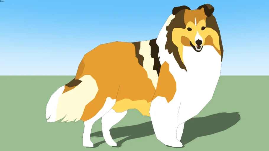 2D Dog Sheltie
