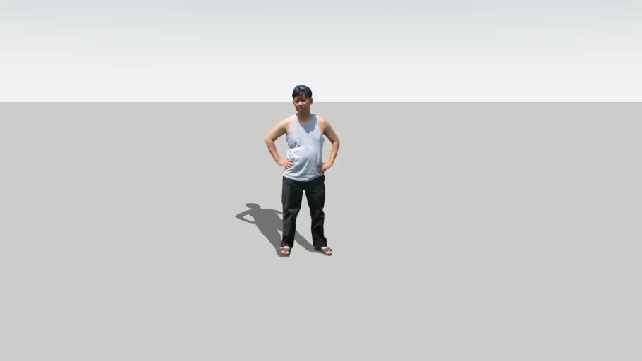 2D Man Standing