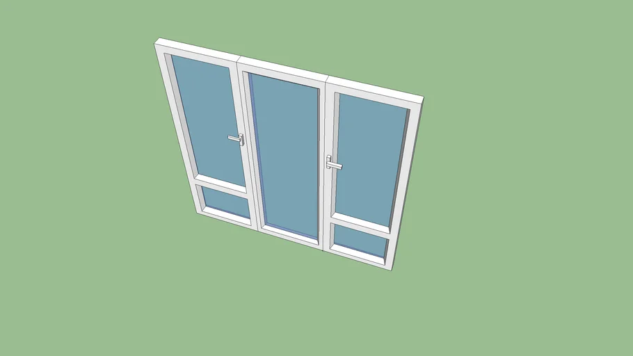 pvc double window