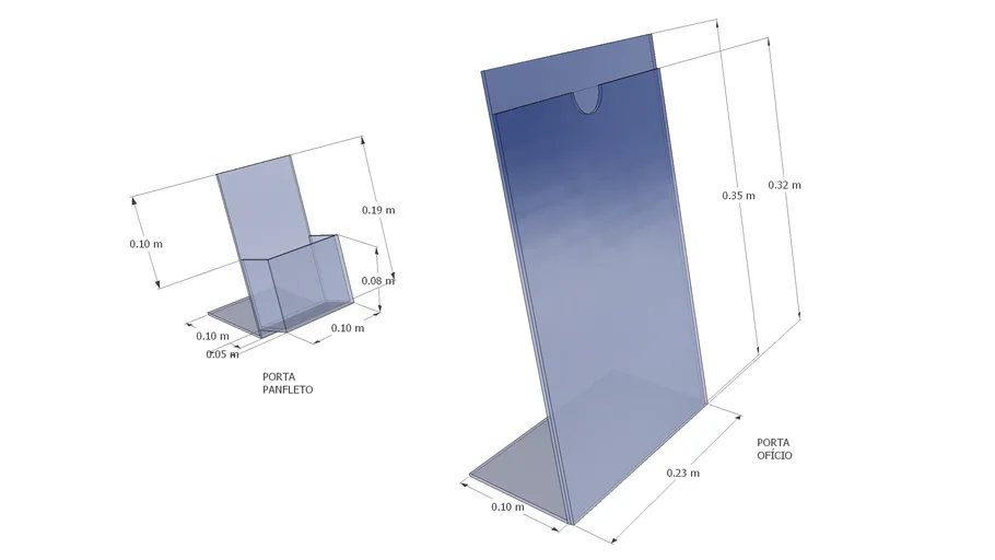 Display em acrílico de 3mm