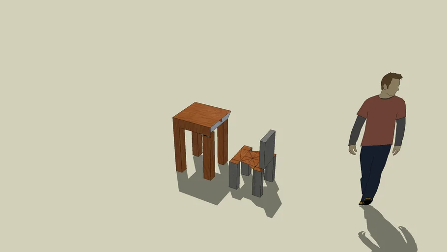 School Desk and Chair