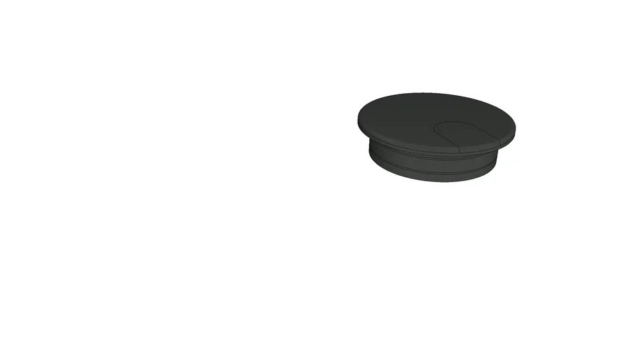 Mockett - EDP3 - 2 1/2" Flip-Top®  Grommet  Set, Includes Cap and Liner Black