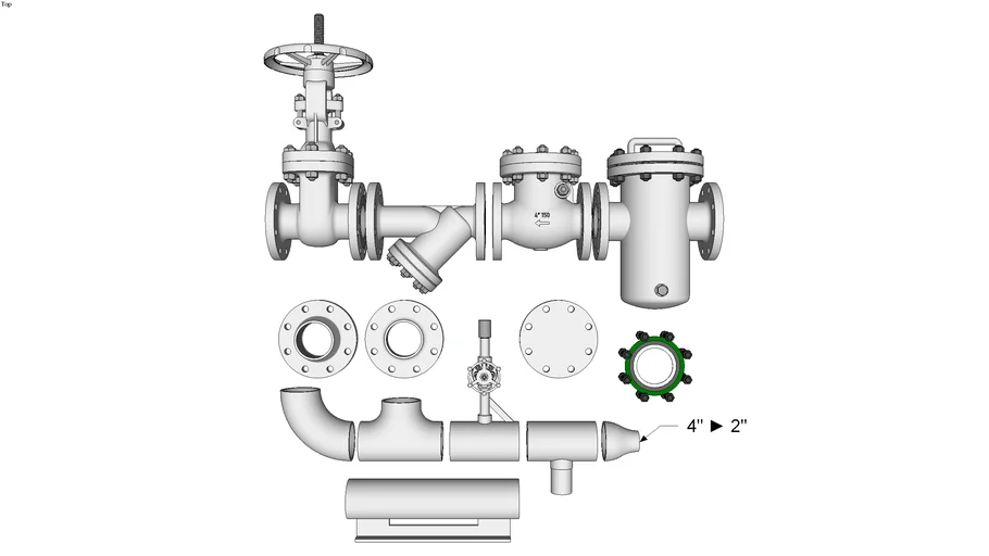 Piping - Pipe Fittings - 4" / Class 150