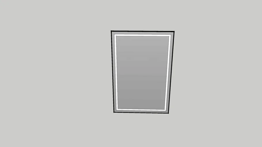 LED Mirror Mate Black 24x36