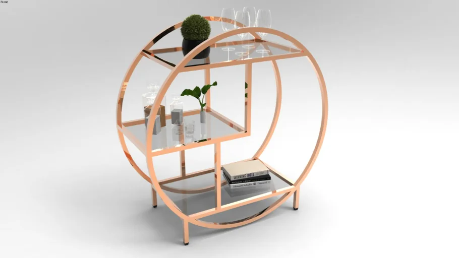 Copper circle mini bar #2