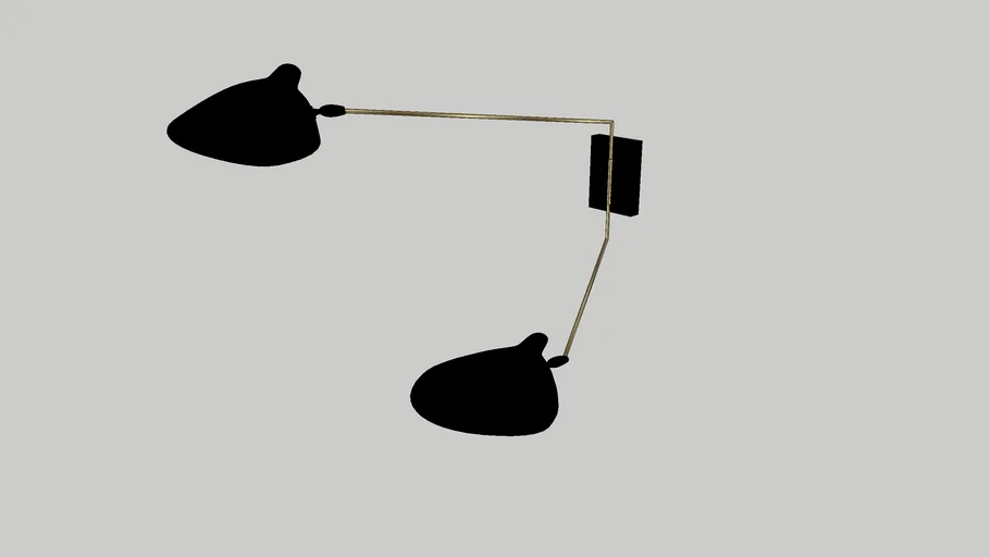 Angadreme 2-Light Swing Arm Wall Sconce In Black