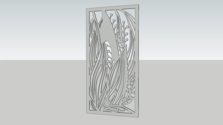 Floral Laser Cut Panel_03
