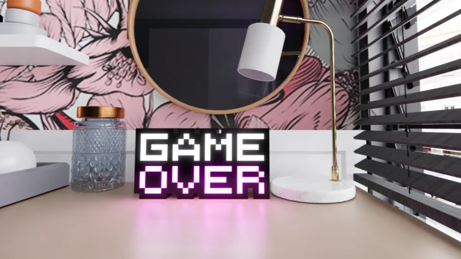 Game Over LED Sign