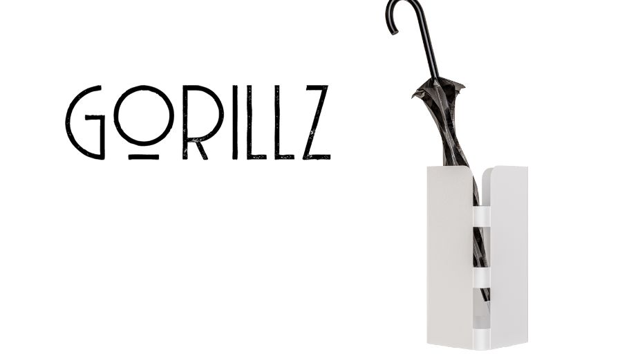 Curvy Umbrella Stand - White | 3D Warehouse