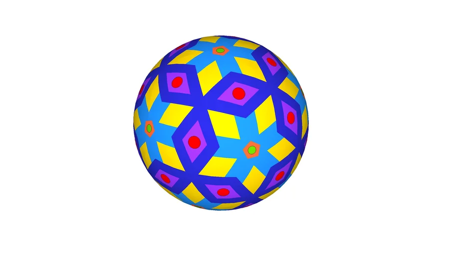 Colorful Ball - Based on Geodesic Pattern | 3D Warehouse