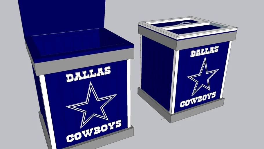 Dallas Cowboys Team NFL Football Man Cave Trash Can 13 Gallon with lid