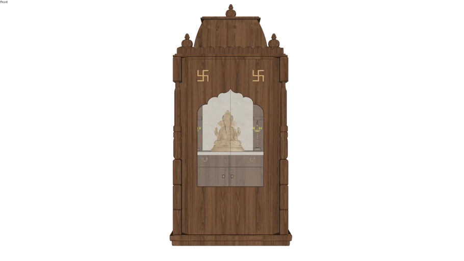 POOJA ROOM+BELL+MODERN+TEMPLE+GOD+BUDDHA+WOOD