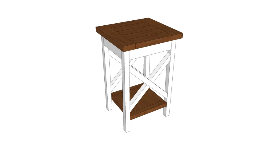 Chunky Farmhouse SideTable/Bedside Table