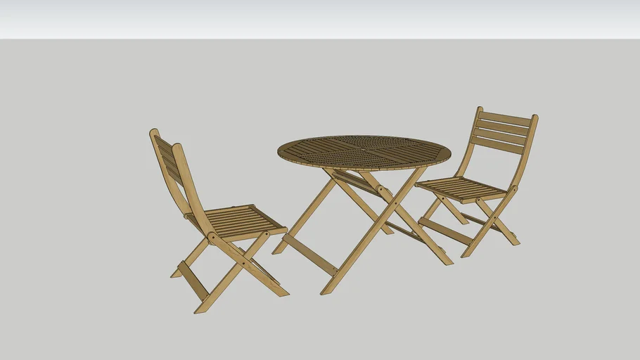 Wood Table and Chairs