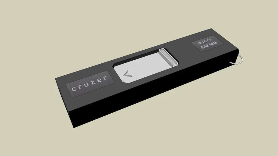 Sandisk cruzer micro 512mb USB flash drive