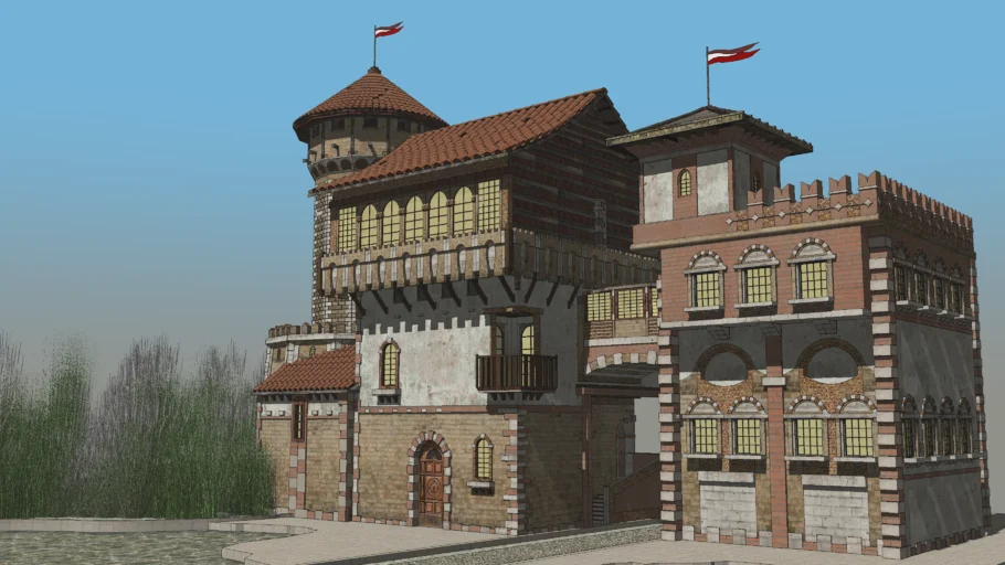 Medieval fantasy palace