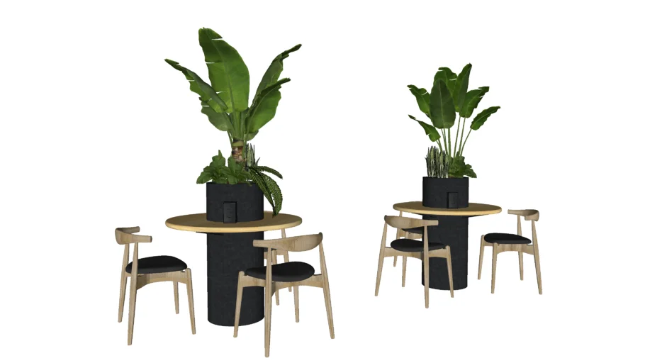 Mesa Floreira para Coworking e Estudo