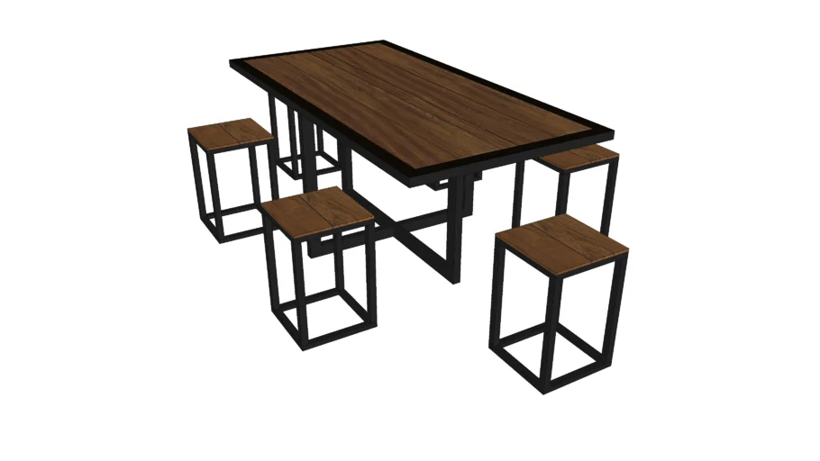 meja makan industrial