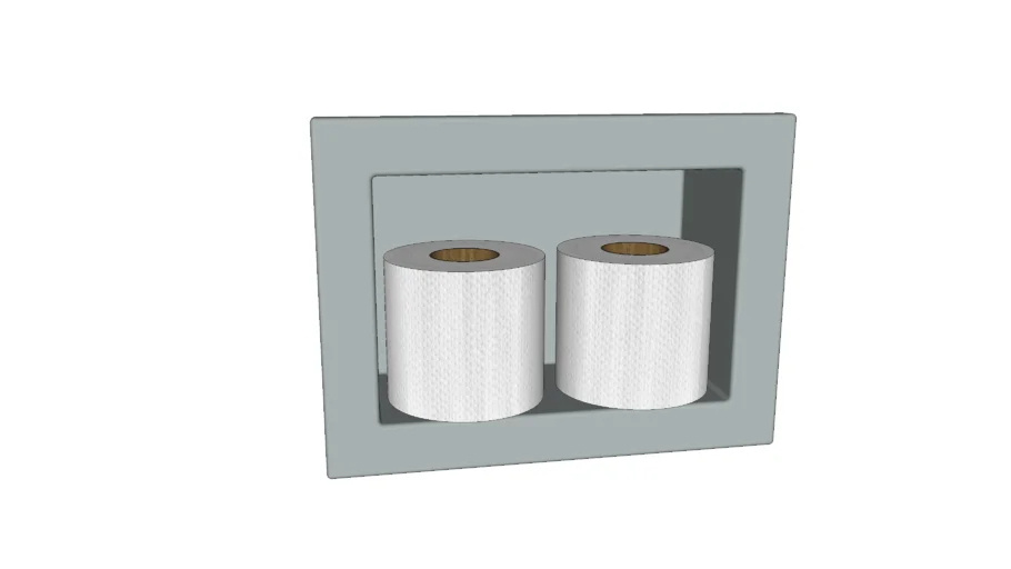 Nicho para papel higienico - chumbo