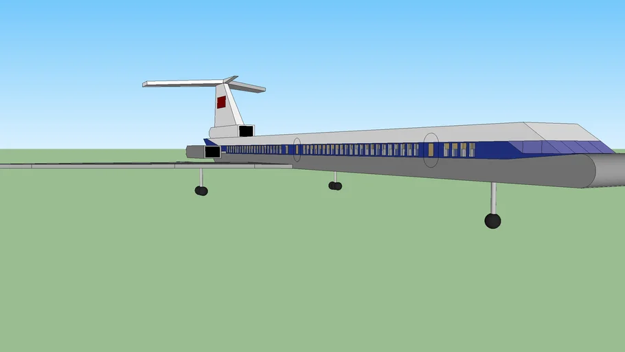 Tu 154 simply build (with interior)
