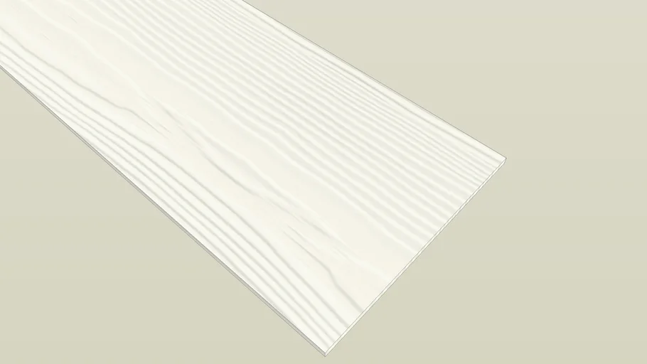 Siding Fibrocemento 6mm×19cm×3.66m Blanco
