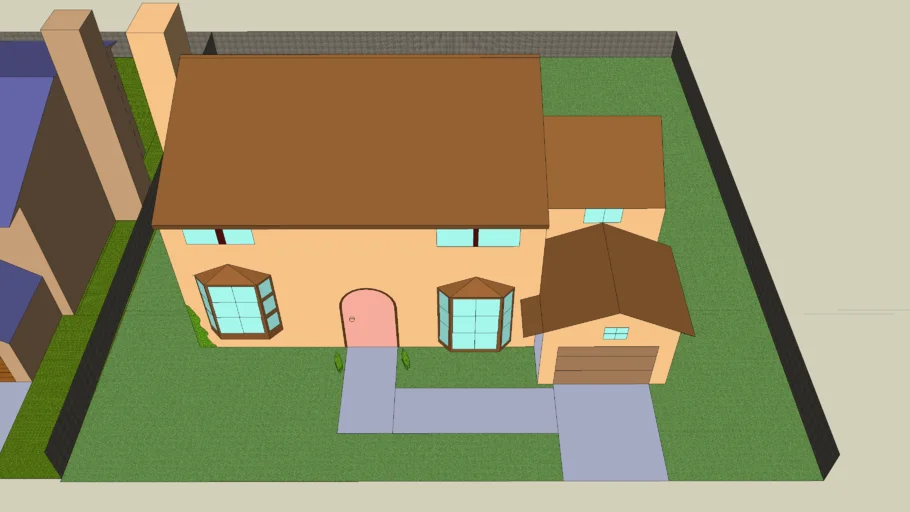 simpsons house next to ned flanders
