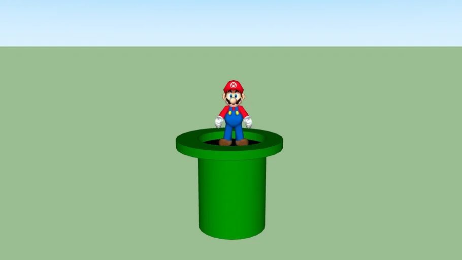 Mario with pipe. | 3D Warehouse