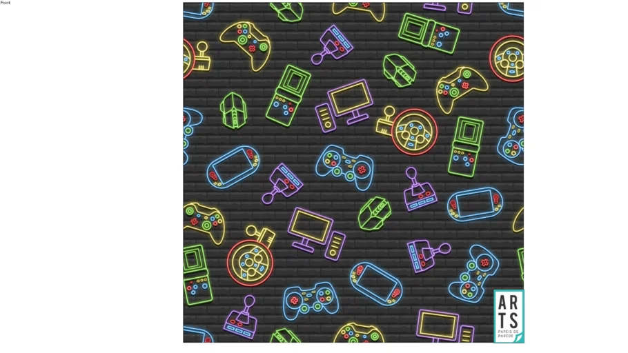 Arts - Papel de Parede - Gaming Grafite