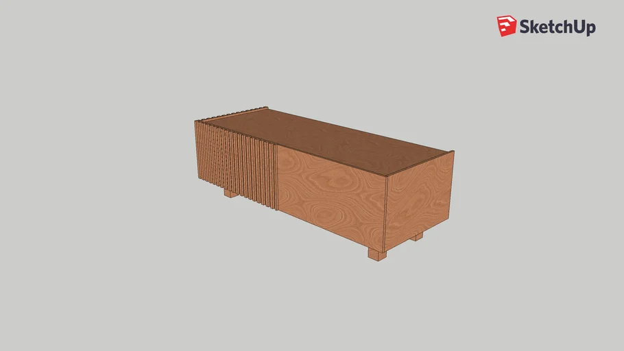 Kargo - Meuble audio-vidéo en chêne - Habitat