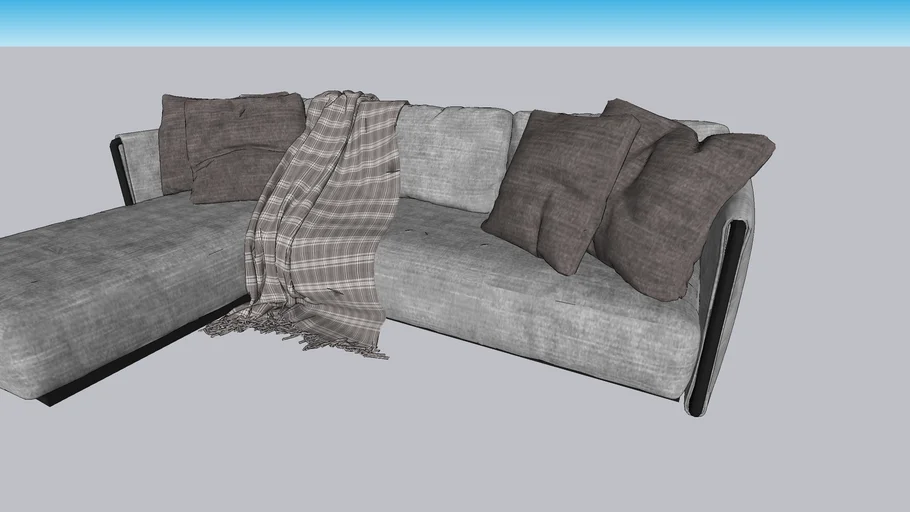 sofa ANGOLARE con chaise longue