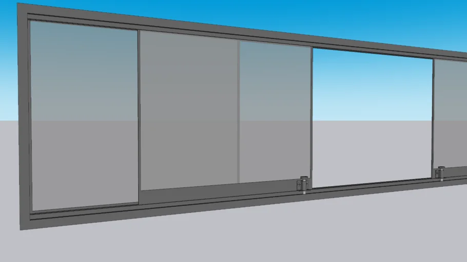 ventana corrediza de aluminio y vidrio