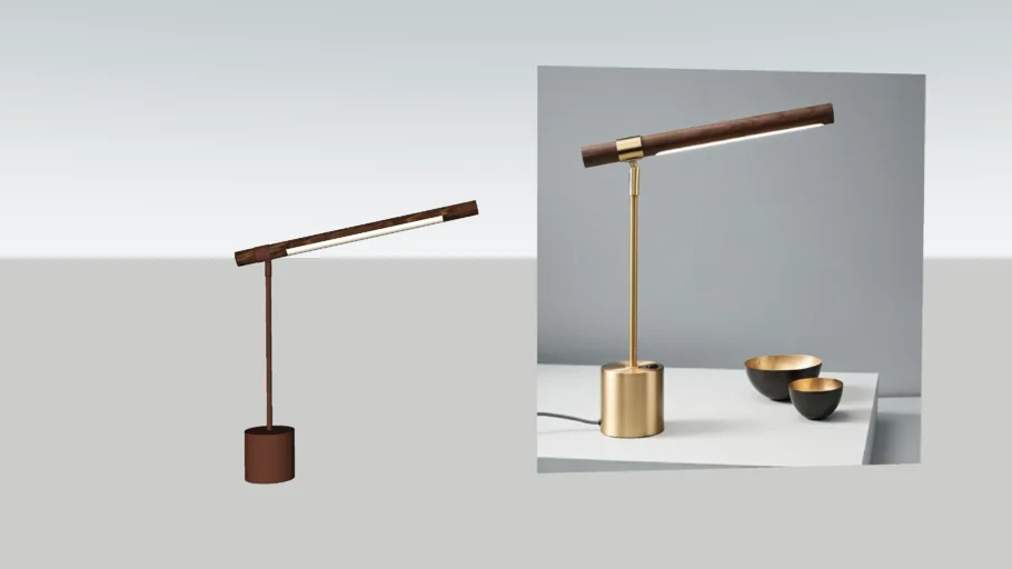 Linear Wood LED Task Lamp