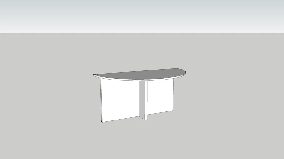 Half round table for end meeting  table