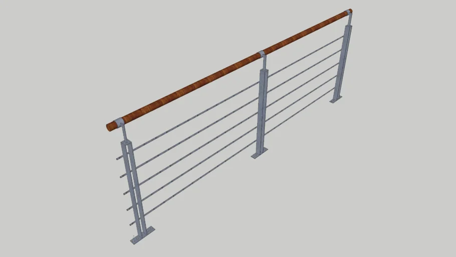 Metal and timber handrail_QK