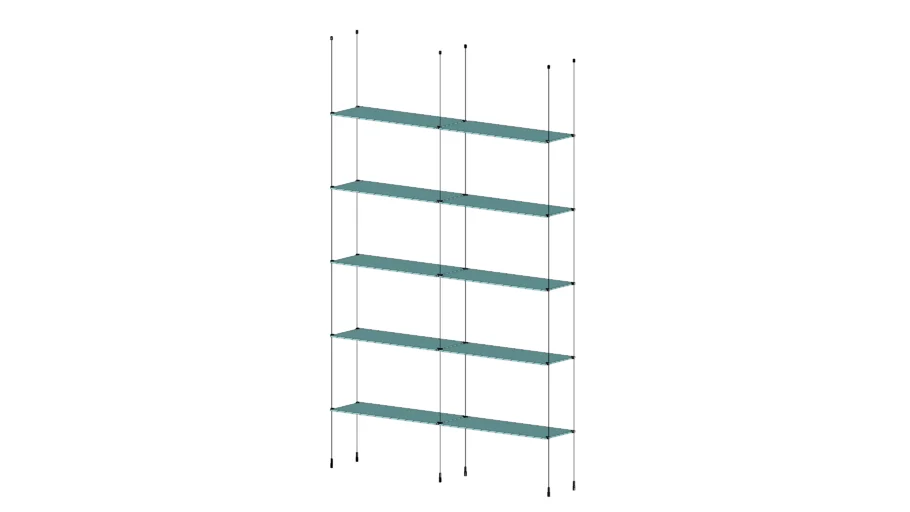 glass chrome shelves