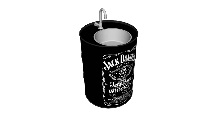 Pia Tambor Jack Daniels - Drum Sink Jack Daniels