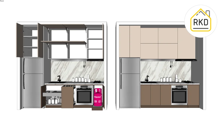full kitchen set