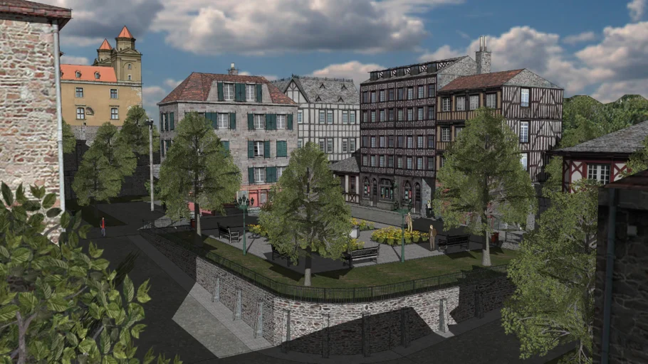 Old Town Squere fachwerk style